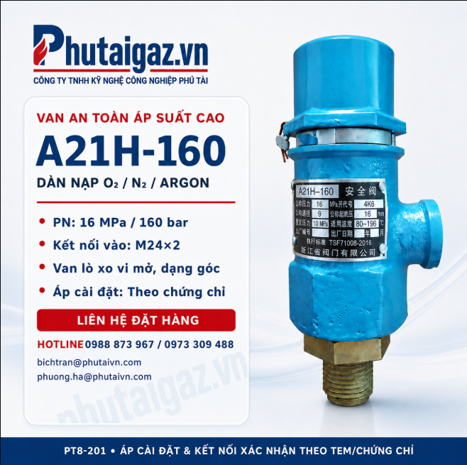 Van an toàn áp suất cao A21H-160