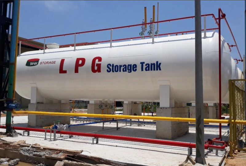 Bồn LPG 25 tấn LPG 25T250D, V: 52,33m3, WP1.8Mpa, kiểu nằm