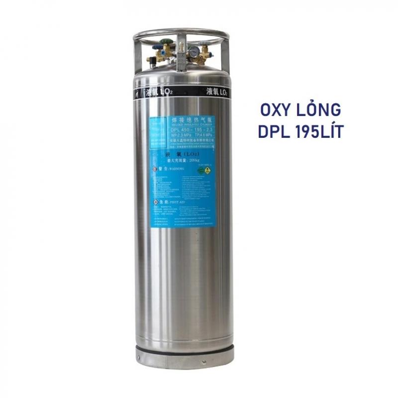 Khí Oxy lỏng công nghiệp bình lỏng DPL195Lít