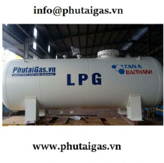Bồn LPG 5 tấn LPG 5T180D, V: 11,64m3, WP1.8Mpa, kiểu nằm